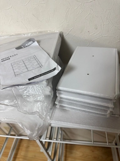 未使用 衣類収納 骨組みのみ組み立て済みです 配送可能ですの写真5枚目