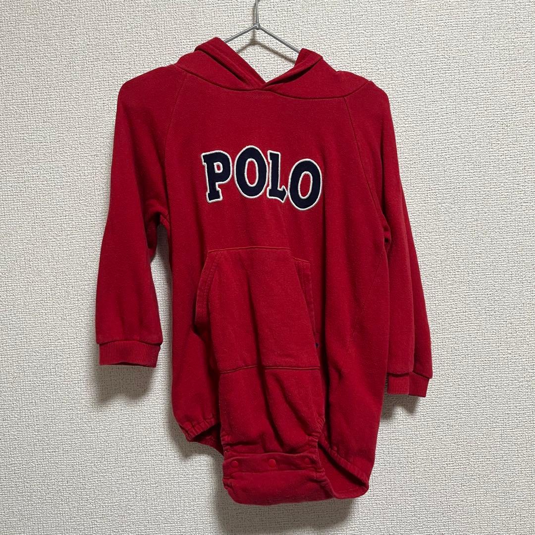 POLO ロンパース フード付き 90cm