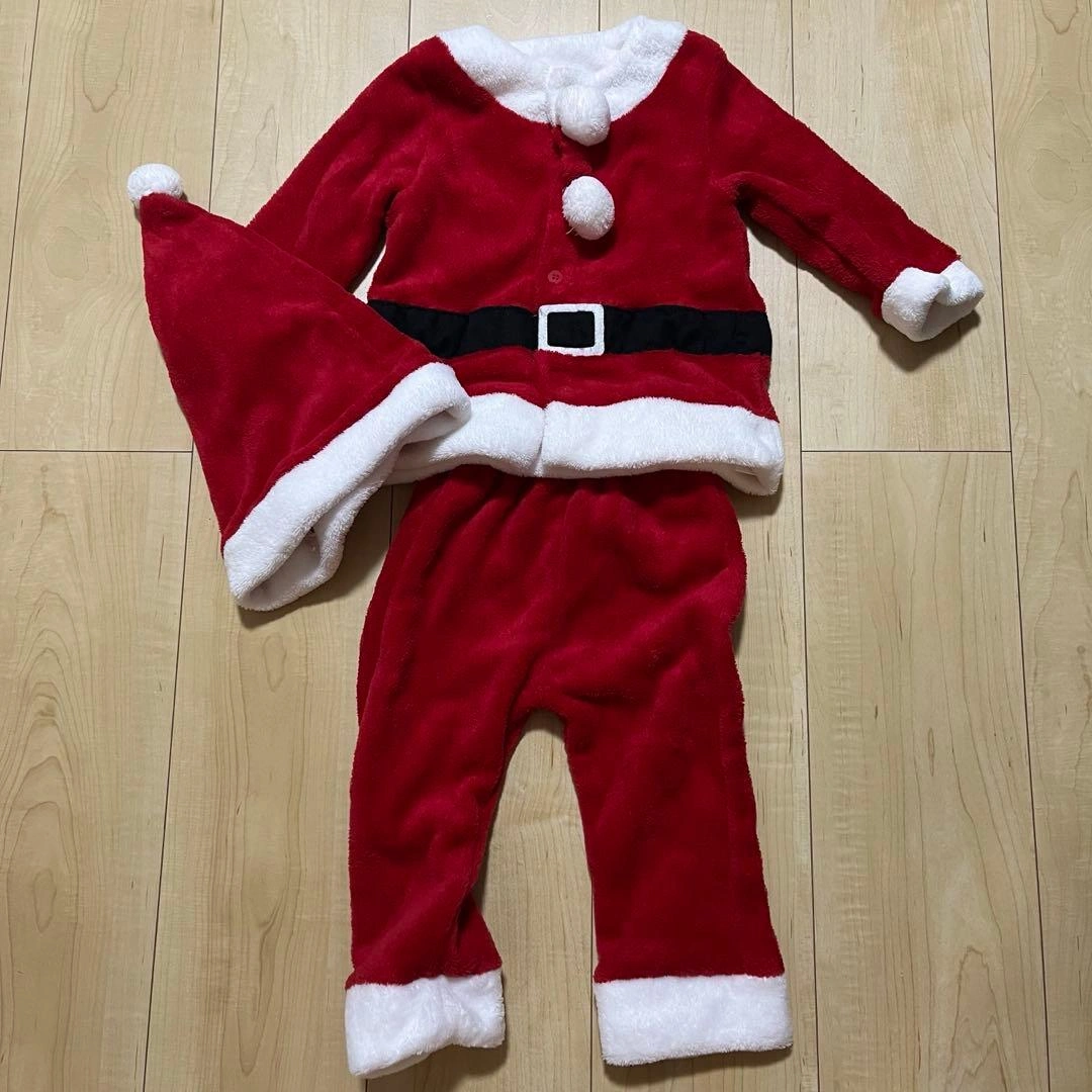 サンタ コスチューム 上下セット 90cm