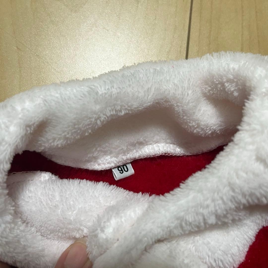 サンタ コスチューム 上下セット 90cmの写真2枚目