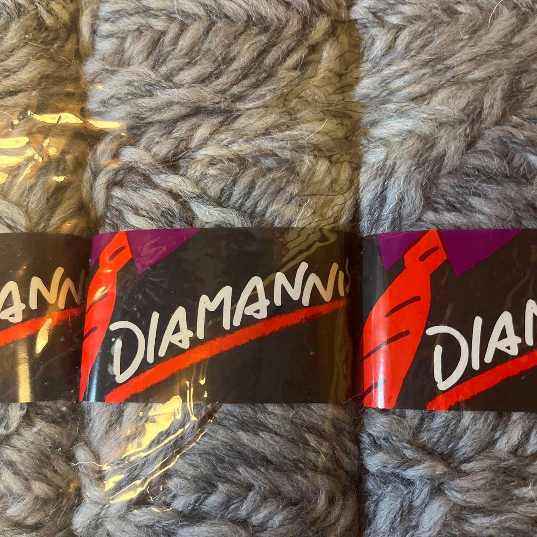 DIAMANNISH グレー 毛糸 50g×10個セットの写真2枚目