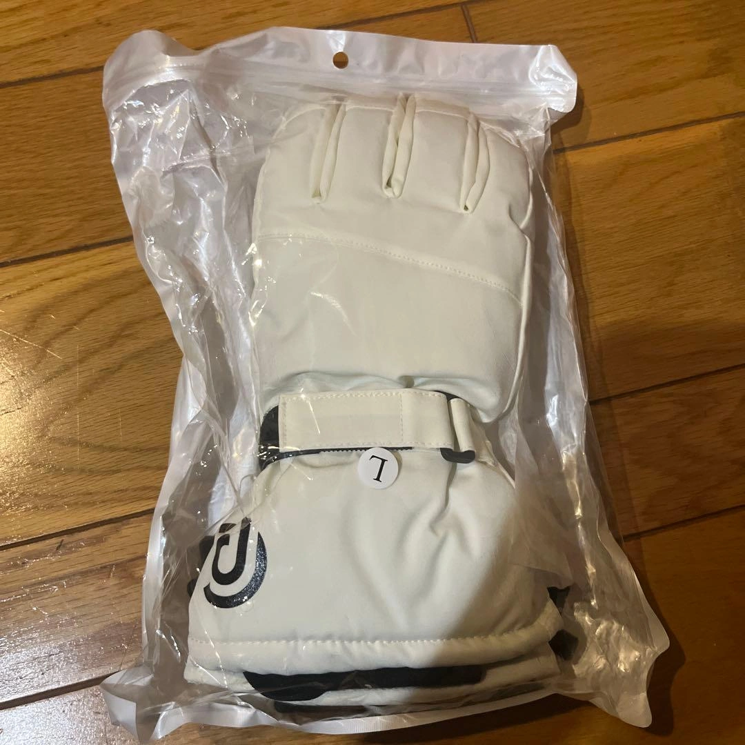新品 スキー・スノーボードグローブ 白 サイズL