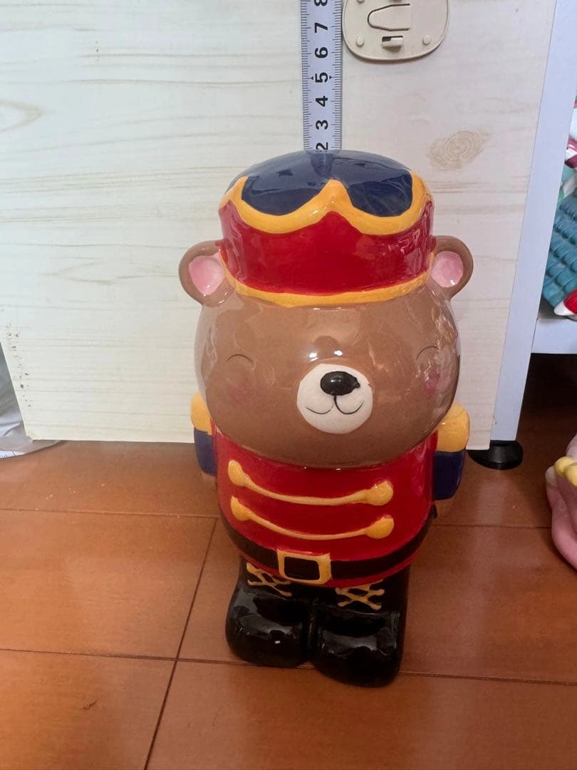 クマの兵隊デザイン陶器収納容器