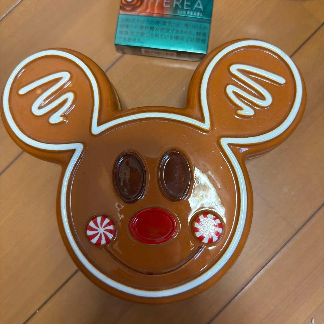 Disney 舶来品 ミッキー ジンジャーブレッド 陶器製 キャニスター 箱無し
