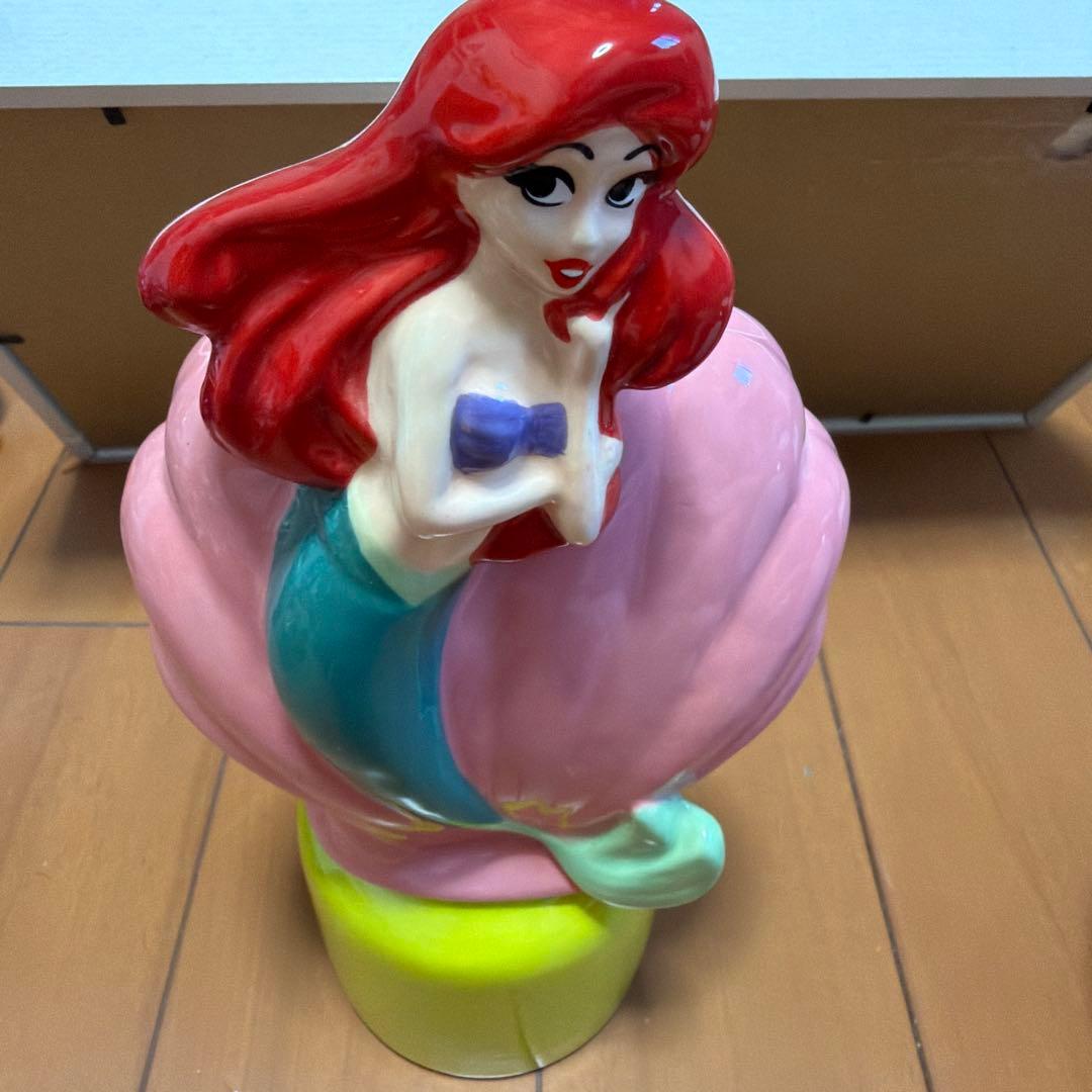 Disney アリエル 陶器製 貯金箱