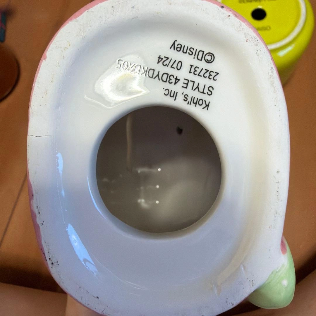 Disney アリエル 陶器製 貯金箱の写真3枚目