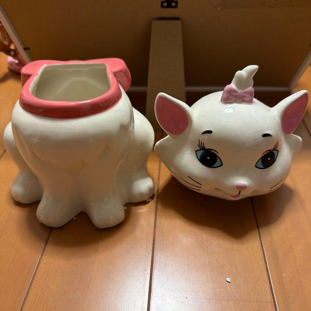 ディズニー マリーちゃん 陶器製 キャニスター 小物入れ