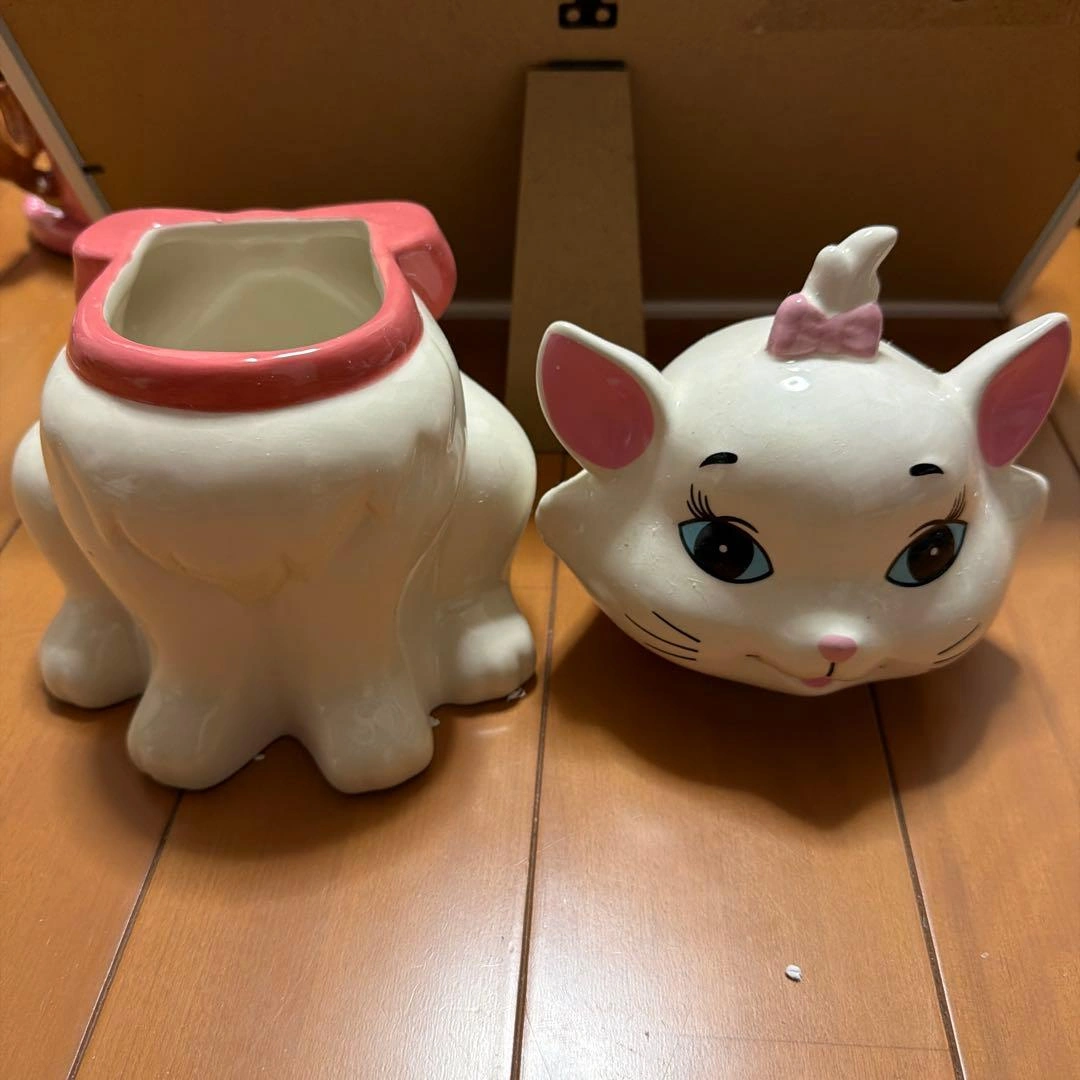 ディズニー マリーちゃん 陶器製 キャニスター 小物入れ