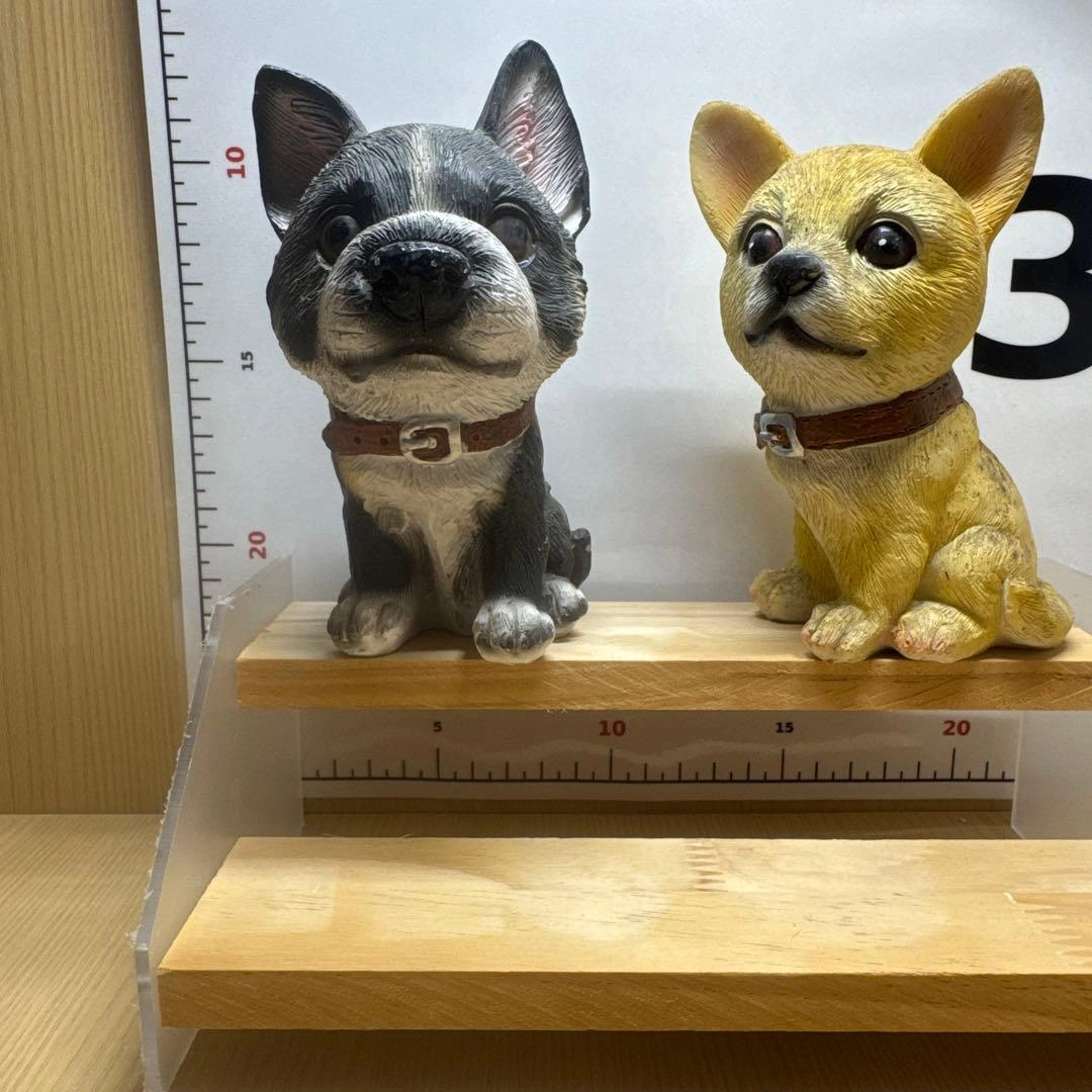 犬 置物 フィギュア ミニチュア 2個セット ガーデニング雑貨