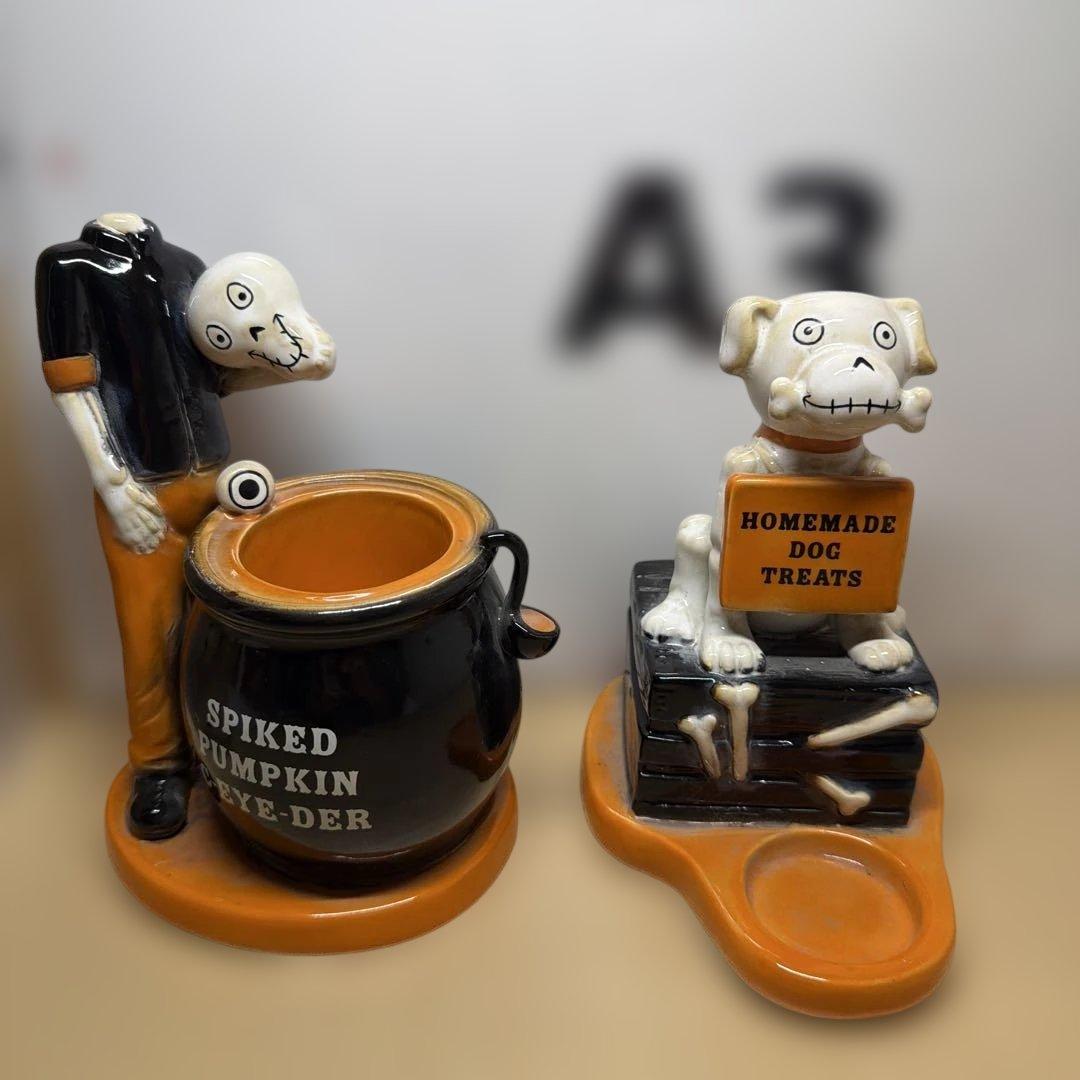 Yankee Candle 【ハロウィン 】陶器製オブジェ 2点セット舶来品