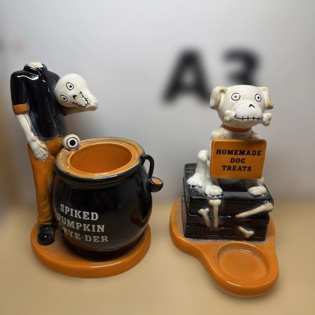 Yankee Candle 【ハロウィン 】陶器製オブジェ 2点セット舶来品