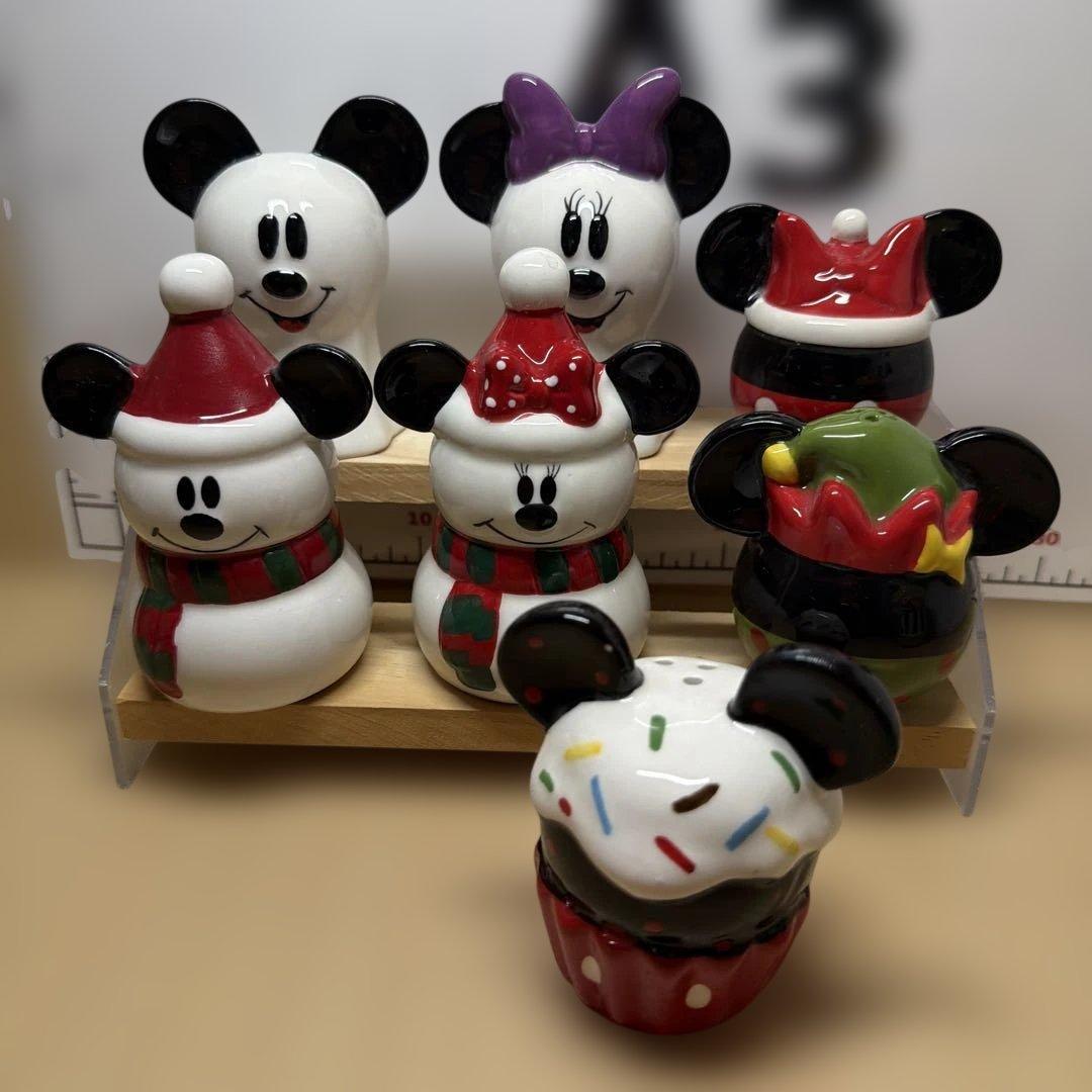 ディズニー ミッキー＆ミニー 陶器製 ソルト＆ペッパー 6点セット