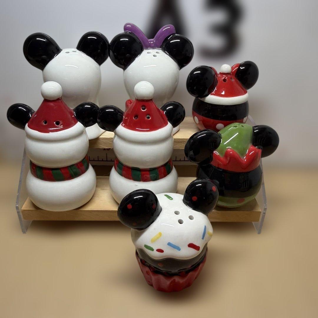ディズニー ミッキー＆ミニー 陶器製 ソルト＆ペッパー 6点セットの写真2枚目