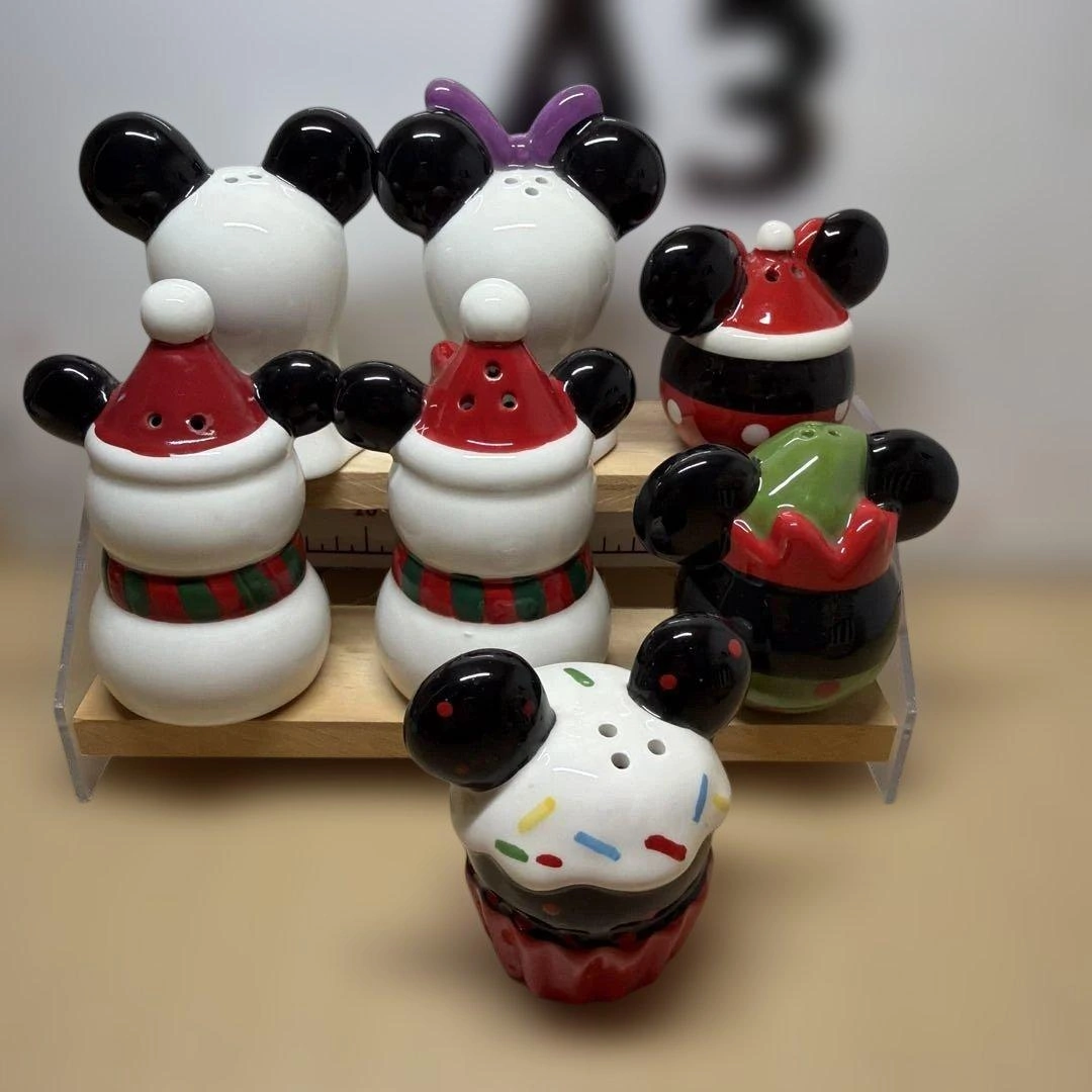 ディズニー ミッキー&ミニー 陶器製 ソルト&ペッパー 6点セットの写真2枚目