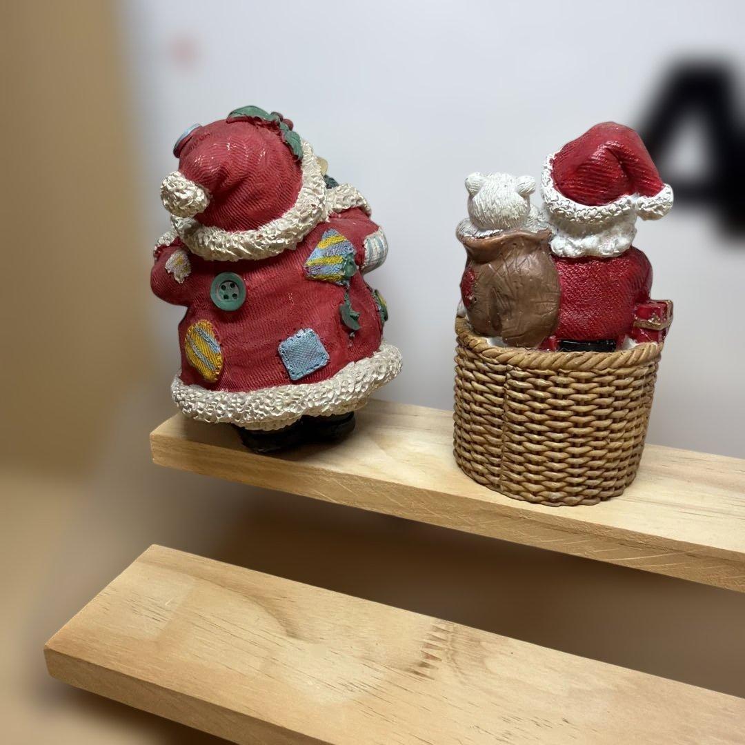 【クリスマス】サンタクロース フィギュア 2点セットの写真2枚目