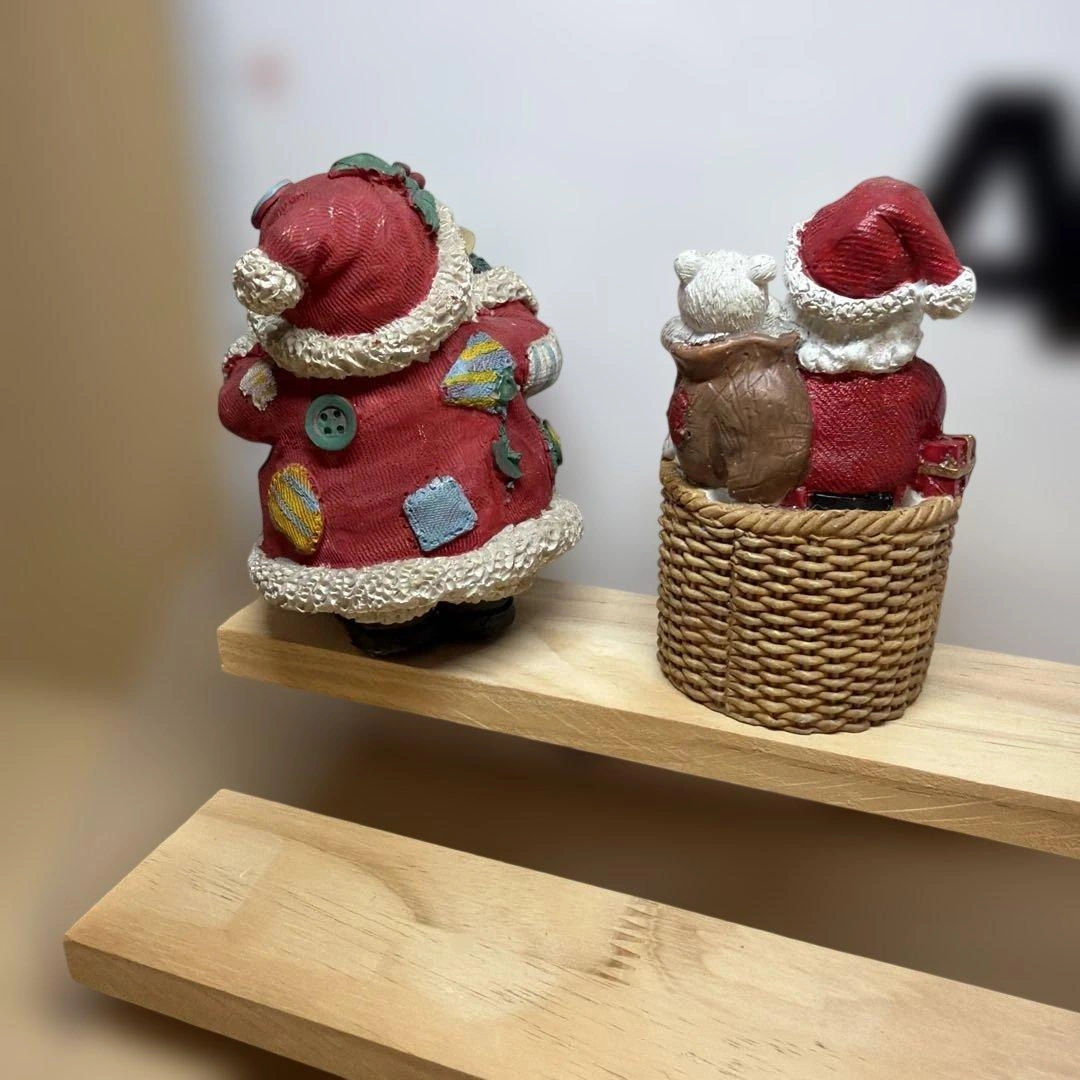 【クリスマス】サンタクロース フィギュア 2点セットの写真2枚目