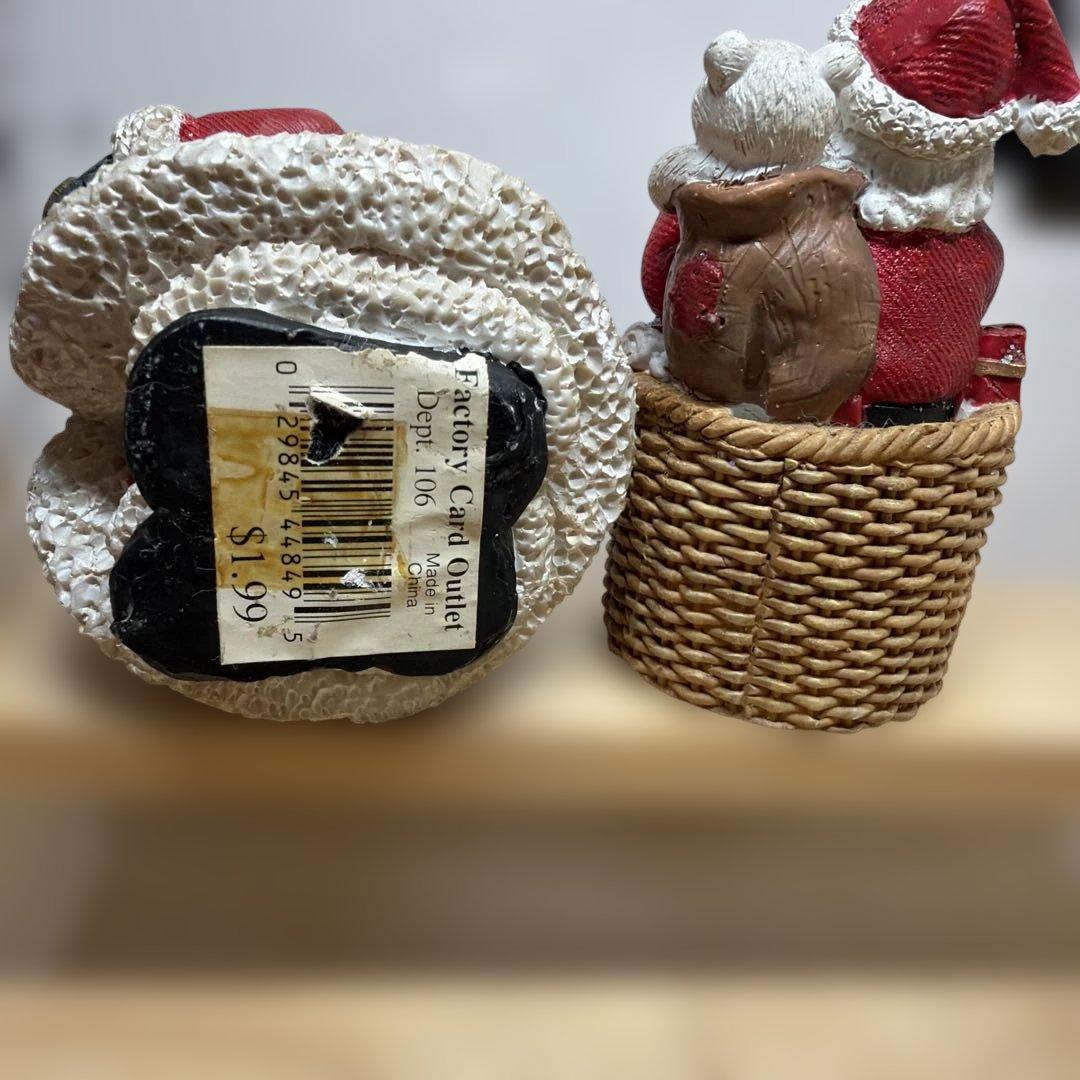 【クリスマス】サンタクロース フィギュア 2点セットの写真3枚目