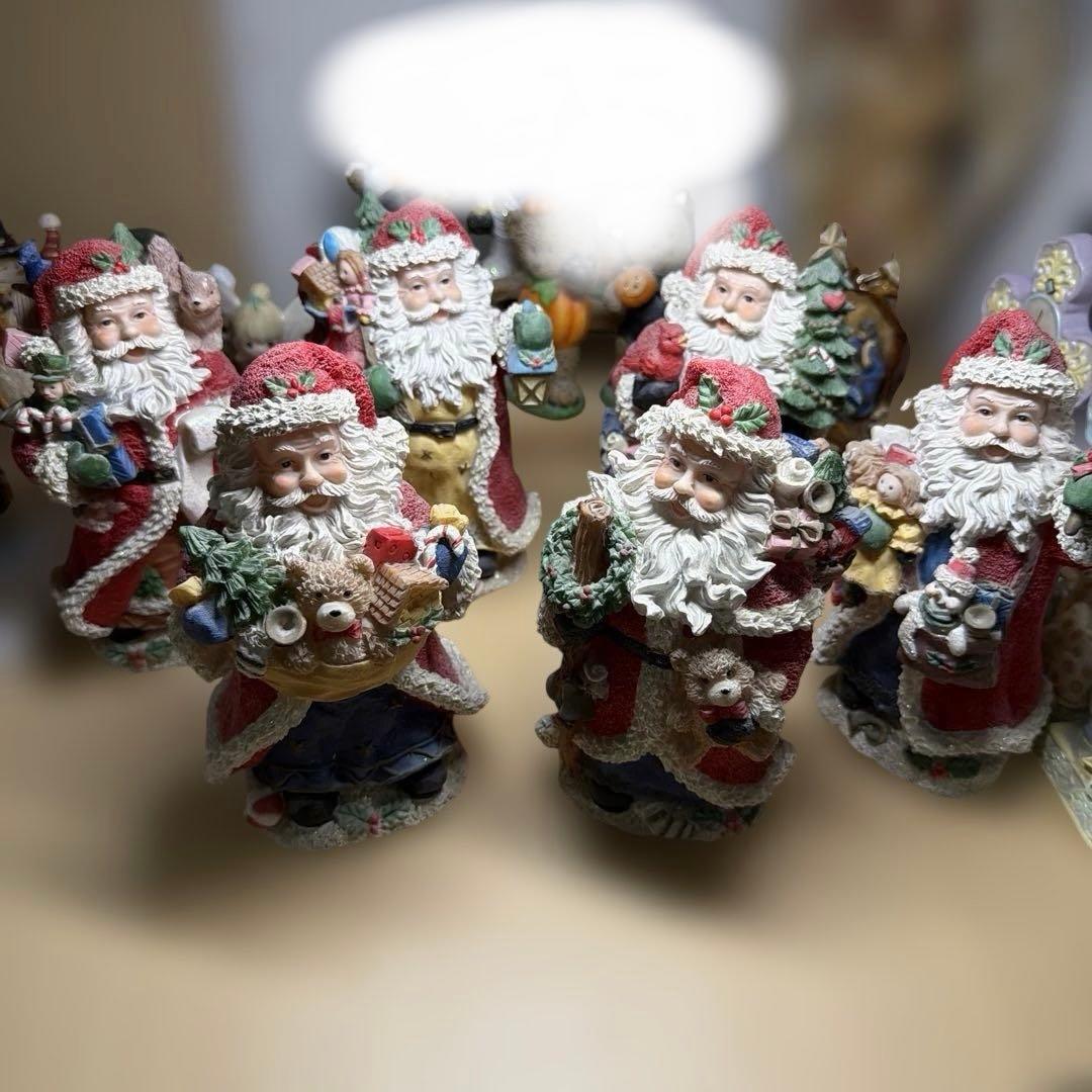 サンタクロース フィギュア 6体セット 【クリスマス】訳あり リスの右耳なかった