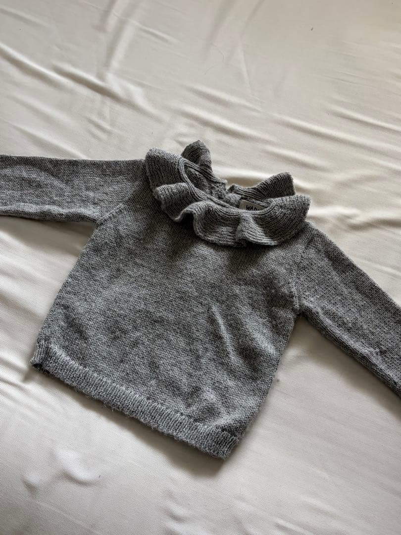 ワドラー ピエロ襟ニット 1-2y