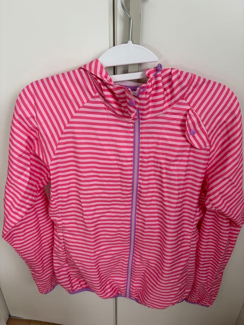 【値下げ】Nike DRI-FIT ボーダー柄 ウィンドブレーカー ピンク S