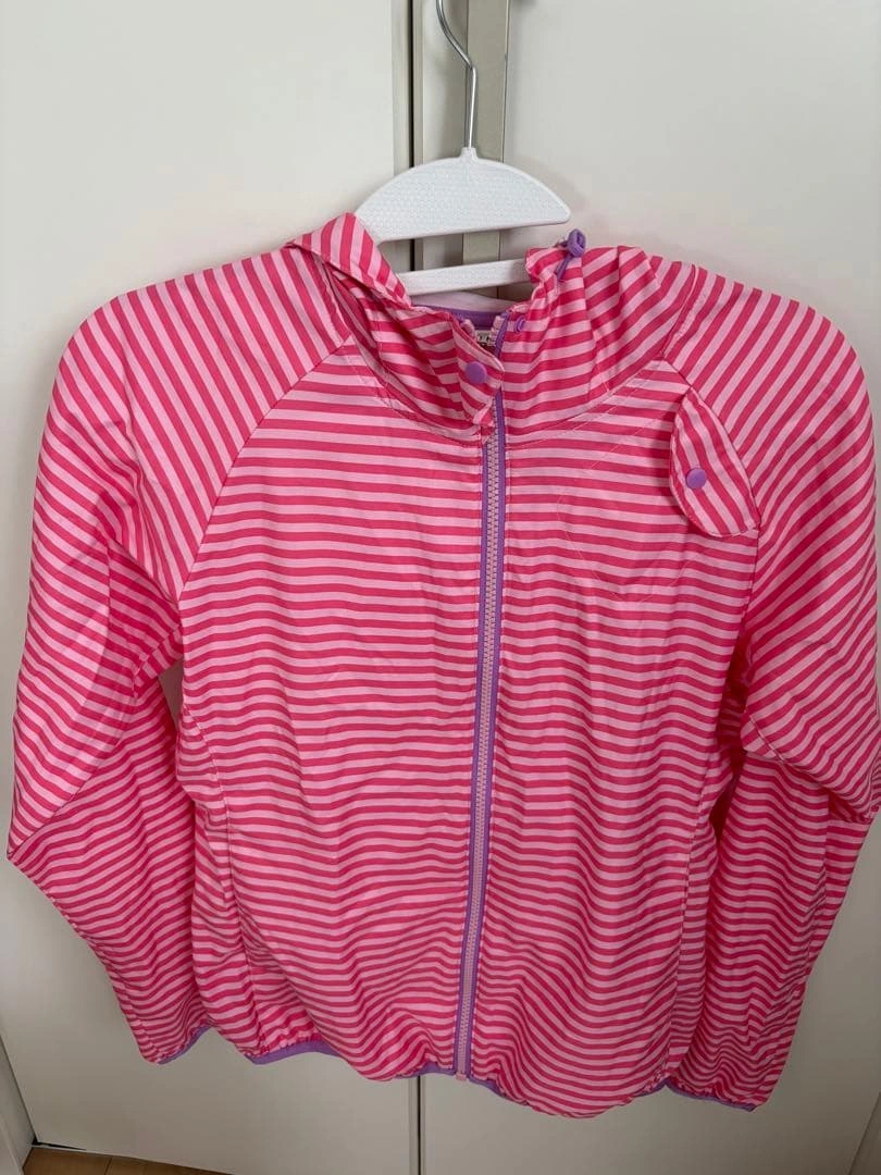 【値下げ】Nike DRI-FIT ボーダー柄 ウィンドブレーカー ピンク S