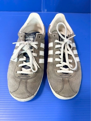 adidas GAZELLE スニーカー 23.5cm グレー スウェード