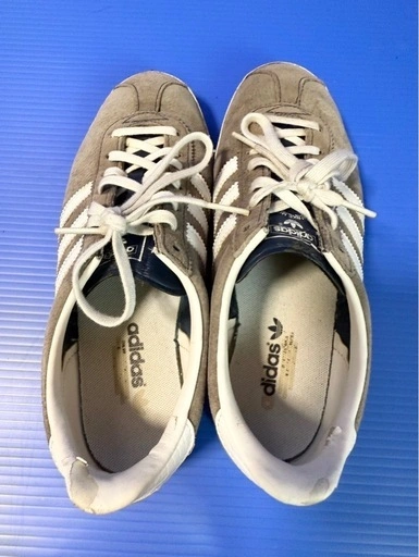 adidas GAZELLE スニーカー 23.5cm グレー スウェードの写真3枚目