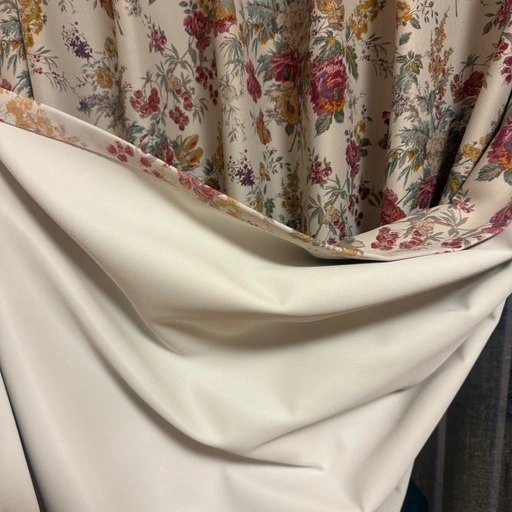 ASWAN 高級オーダーカーテン 花柄 2枚セット W110×L145の写真5枚目
