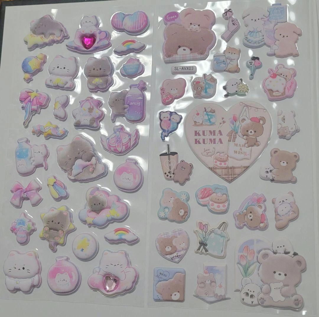 ぷくぷくシール 立体シール 12枚 まとめ売りの写真2枚目