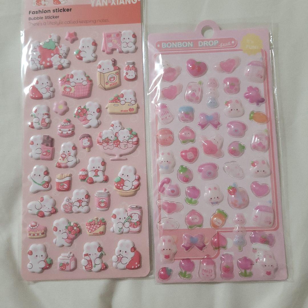 ぷくぷくシール 立体シール 12枚 まとめ売りの写真10枚目