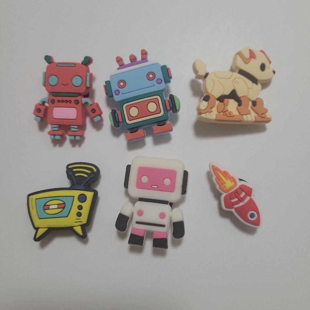 ジビッツ クロックスアクセサリー クロックスチャーム 男の子 ロボット SF