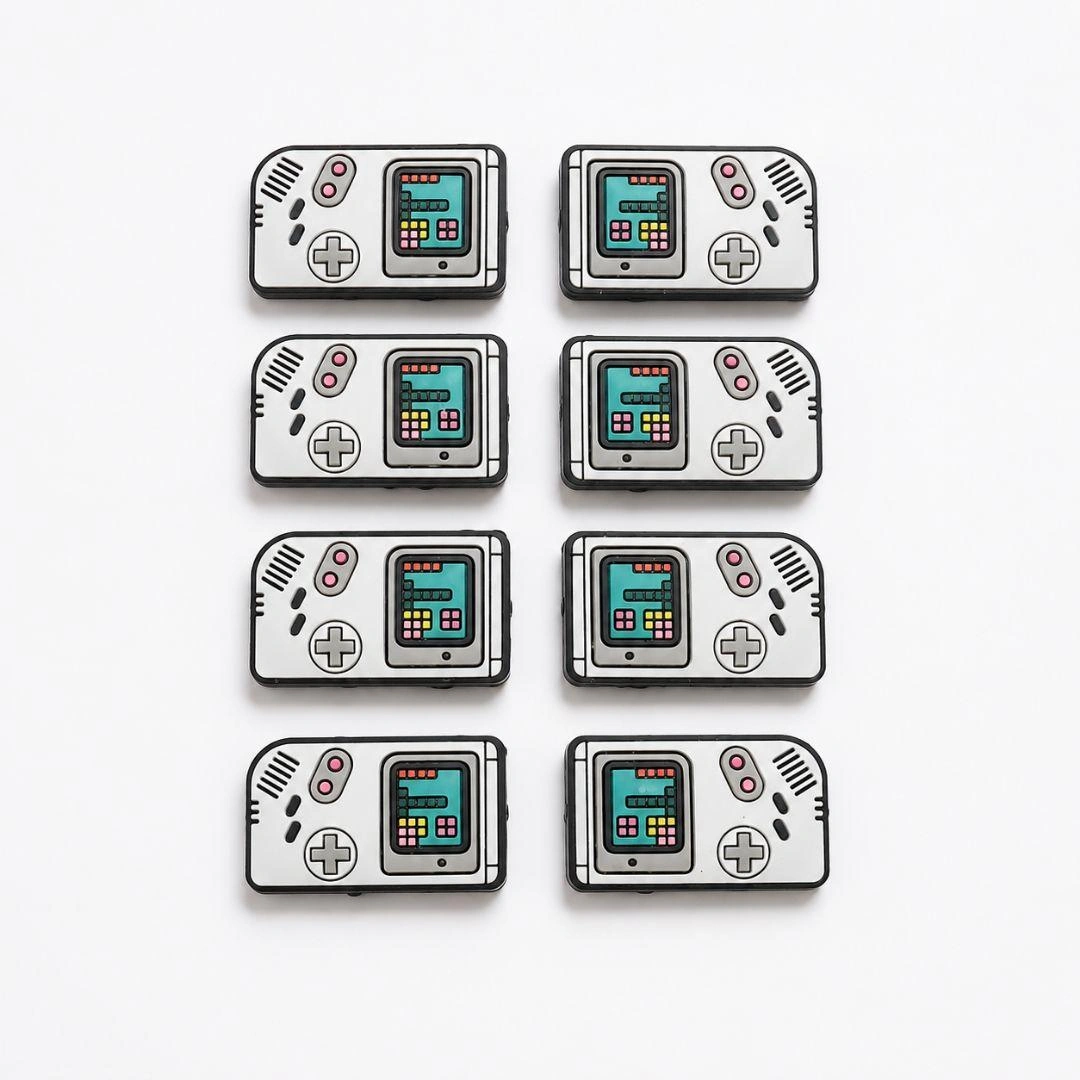 ゲーム機 デコパーツ ビーズ 8個 ハンドメイド 素材 キーホルダー
