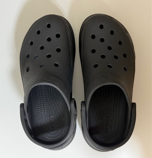 crocs クロックス 厚底サンダル W7 23cm ブラック 黒 プラットフォームの写真2枚目
