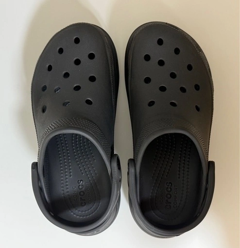 crocs クロックス 厚底サンダル W7 23cm ブラック 黒 プラットフォームの写真2枚目