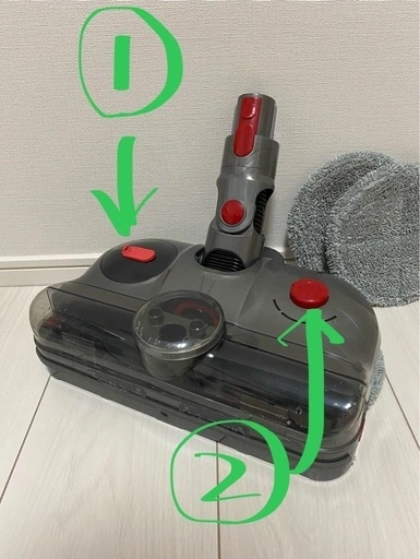 Dyson 掃除機用 水拭きモップヘッドの写真2枚目