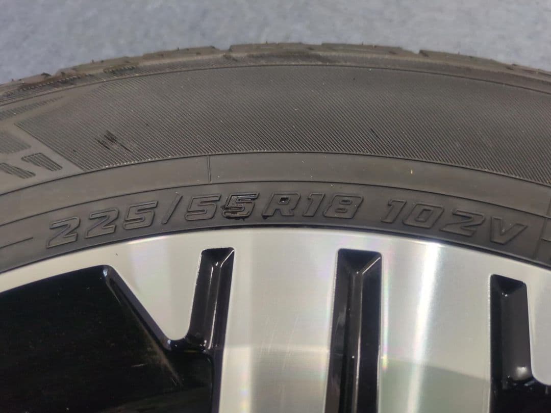 デリカD:5 純正18インチ 4本 YOKOHAMA ジオランダーG058 美品の写真4枚目
