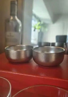 純チタンぐい呑み2個