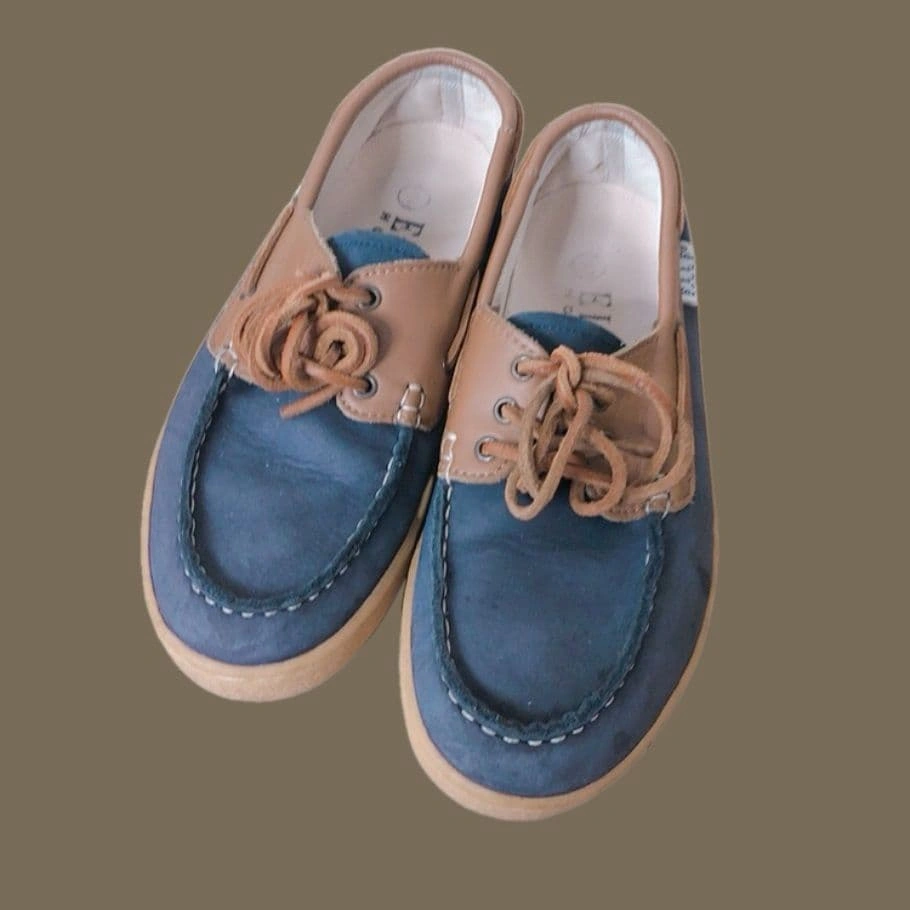 ELLE DECK SHOES バイカラー デッキシューズ