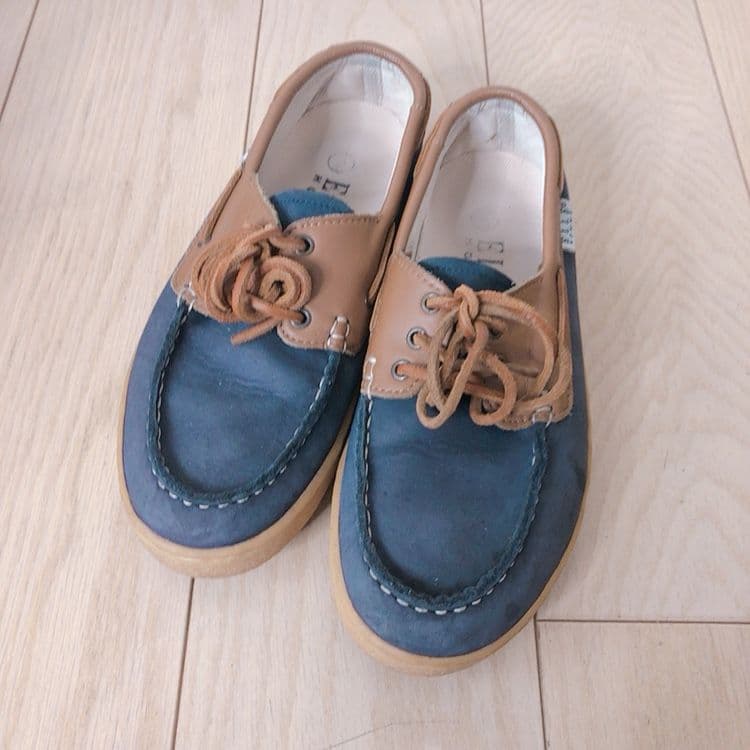 ELLE DECK SHOES バイカラー デッキシューズの写真2枚目