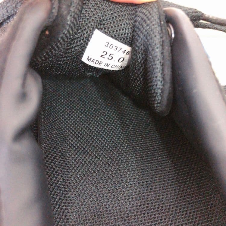 スニーカー ブラック 25.0cmの写真3枚目
