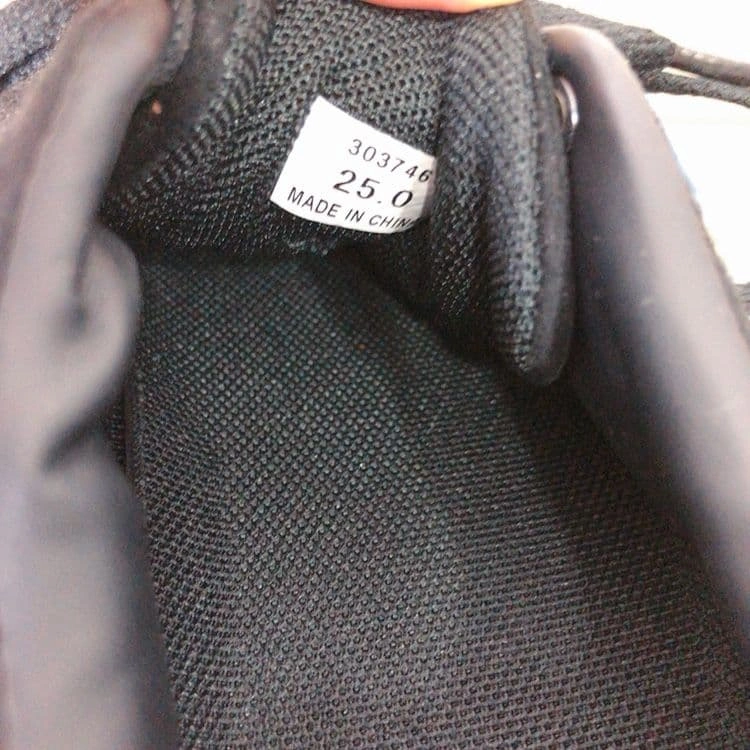スニーカー ブラック 25.0cmの写真3枚目