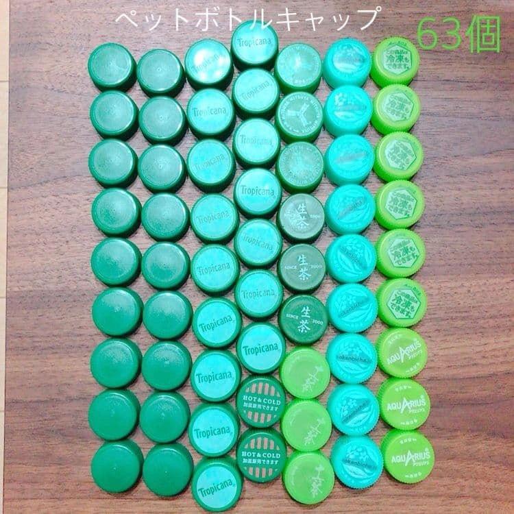ペットボトルキャップ 63個 まとめ売り
