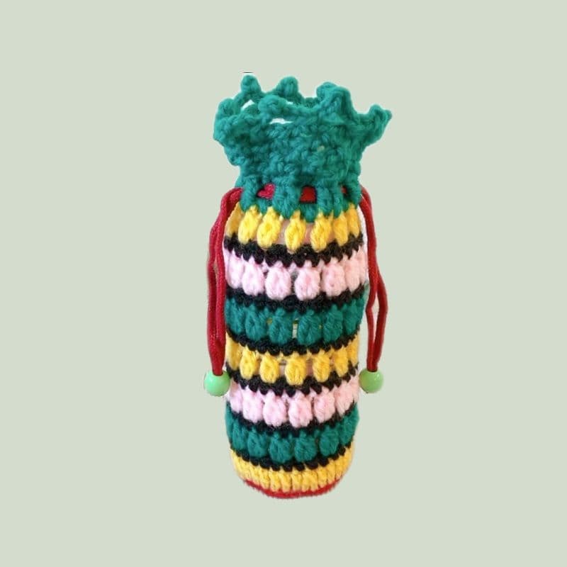 ハンドメイド ニット ペットボトルホルダー