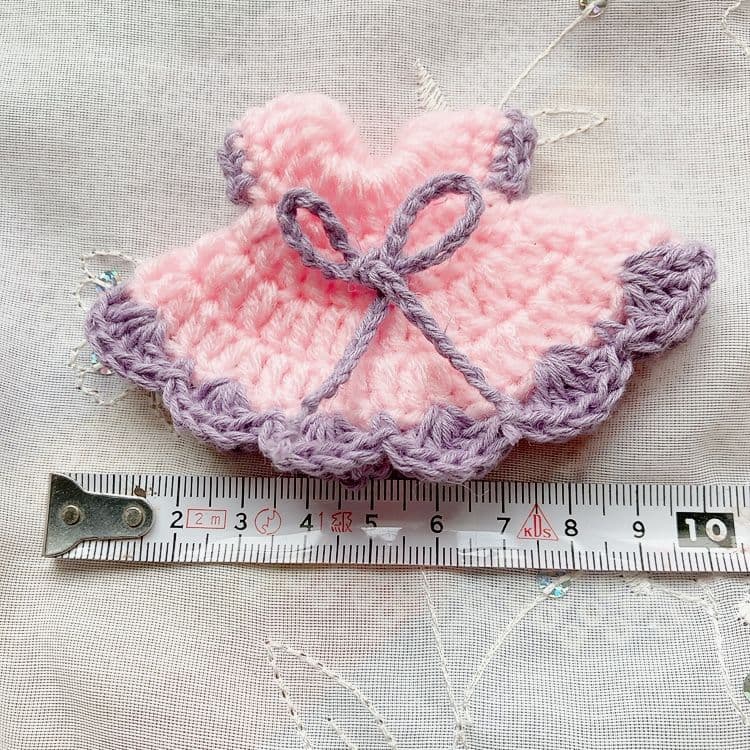 ハンドメイド ドレス モチーフ3個セットの写真4枚目