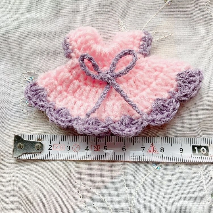 ハンドメイド ドレス モチーフ3個セットの写真4枚目