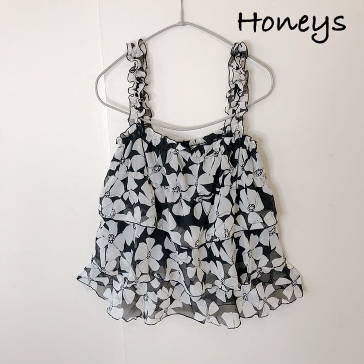 Honeys 花柄 ティアード キャミソールの写真2枚目