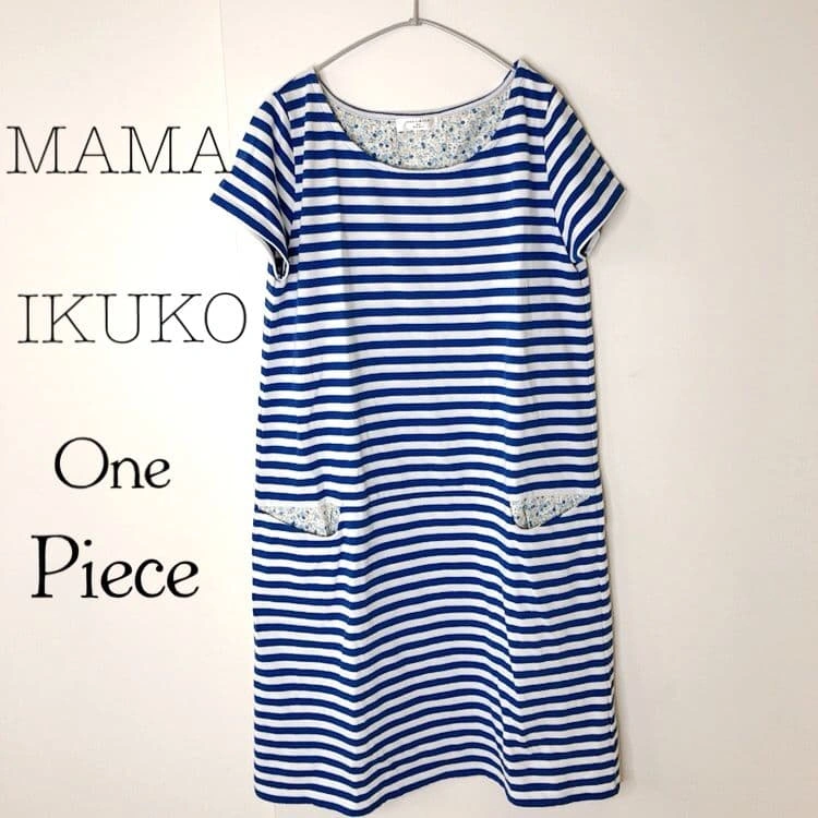 MAMAIKUKO de PARIS ボーダーワンピース 半袖の写真2枚目