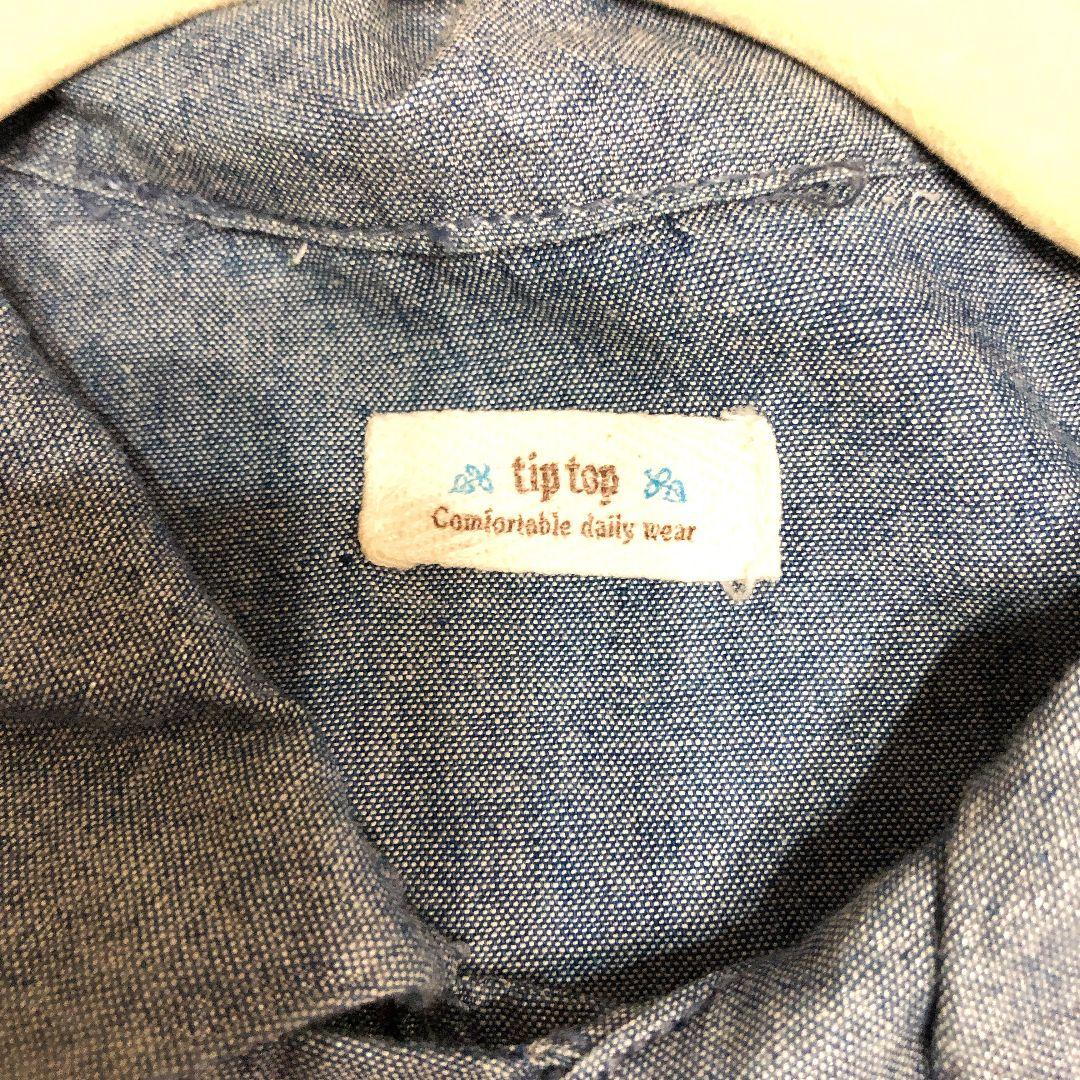 tip-top デニム シャツワンピース 半袖の写真5枚目