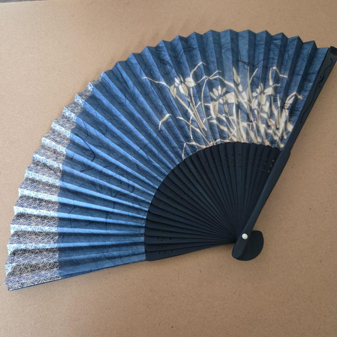 菖蒲柄 扇子 和装小物