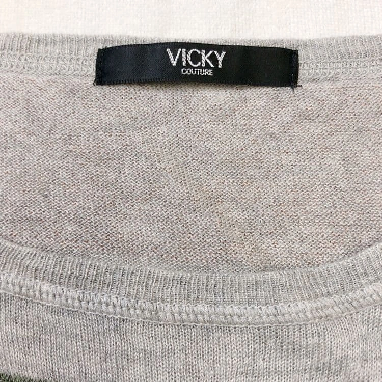 VICKY COUTURE ボーダー 半袖ニット 2の写真3枚目